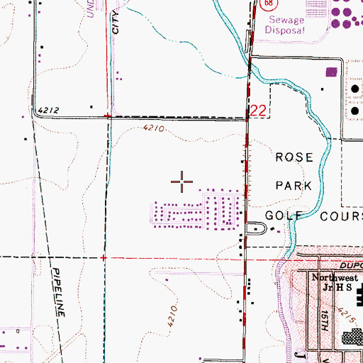 Topographic Map of Georgetown at Westpointe, UT