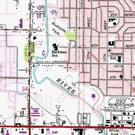Topographic Map of Geurts, UT