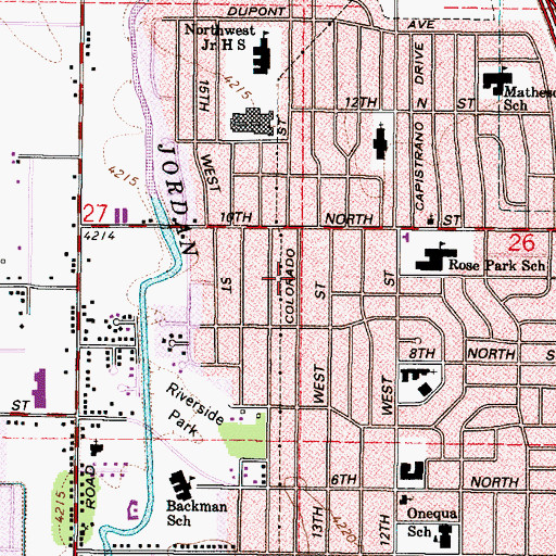 Topographic Map of Kabis and Myers, UT