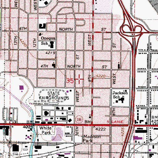 Topographic Map of Langton Park, UT