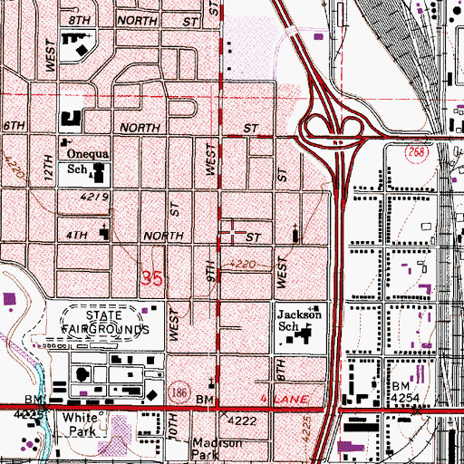 Topographic Map of Lynch and Glassmans, UT