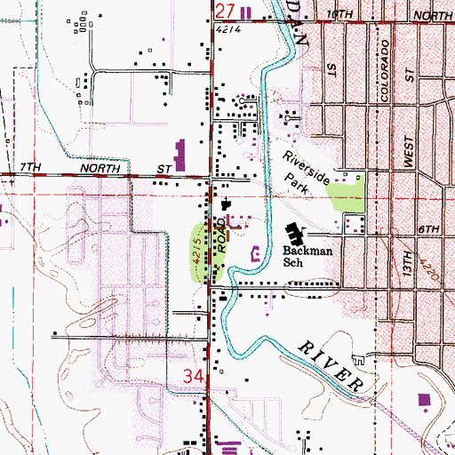 Topographic Map of Northwood, UT