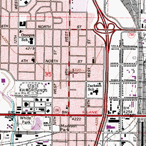 Topographic Map of University, UT