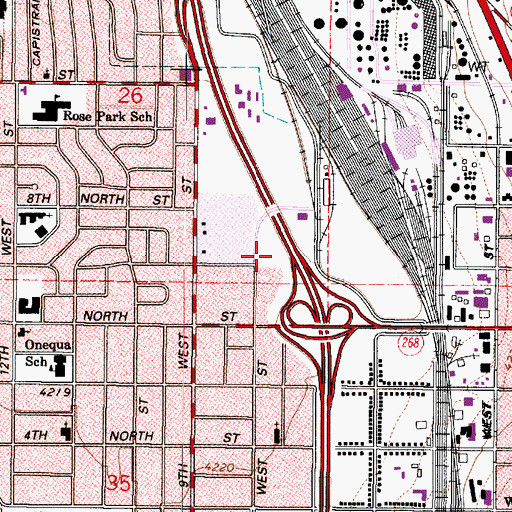 Topographic Map of Wright Efficiency Park, UT