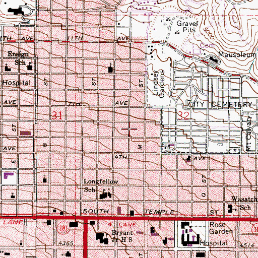 Topographic Map of Cookes, UT