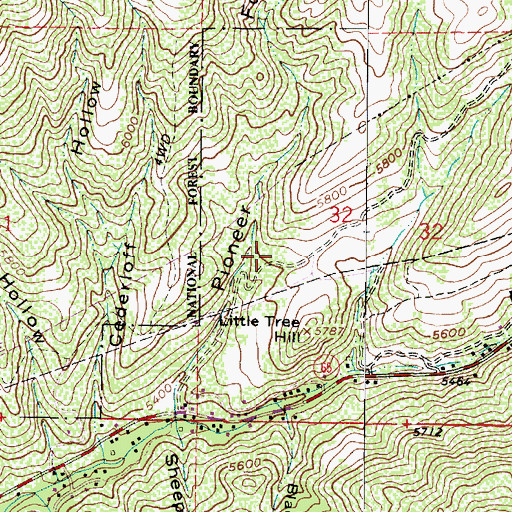 Topographic Map of Emigration Oaks, UT