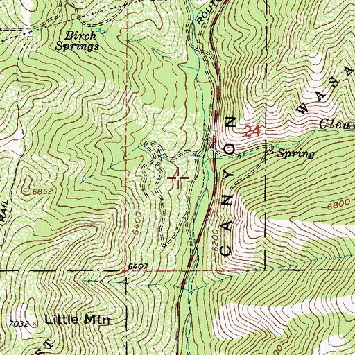 Topographic Map of Mountain Dell Park, UT