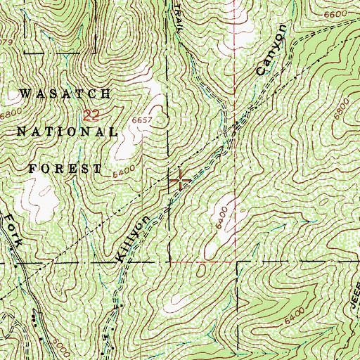 Topographic Map of Mountain Top Park, UT