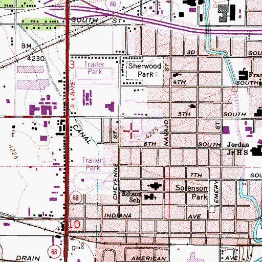 Topographic Map of Blaine, UT