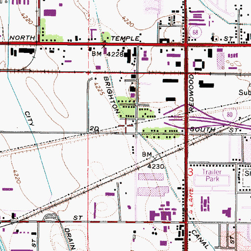 Topographic Map of Coates and Corums Lake Breeze, UT