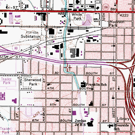 Topographic Map of Graebers Post Office Addition, UT