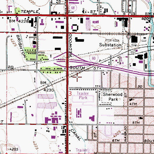 Topographic Map of Irving Park Addition, UT