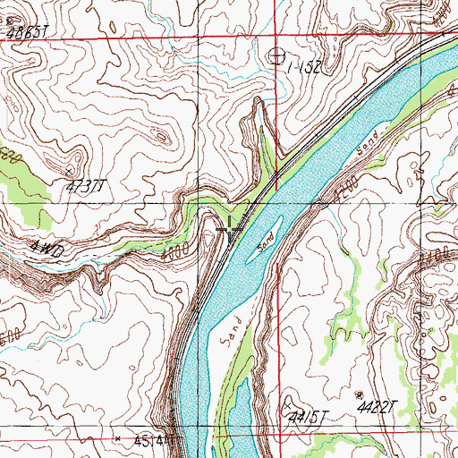 Topographic Map of Bull Canyon, UT