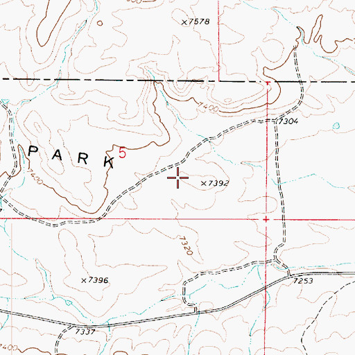 Topographic Map of Emma Park, UT