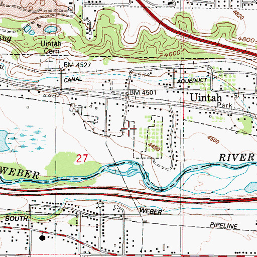 Topographic Map of The Orchard at Uintah, UT