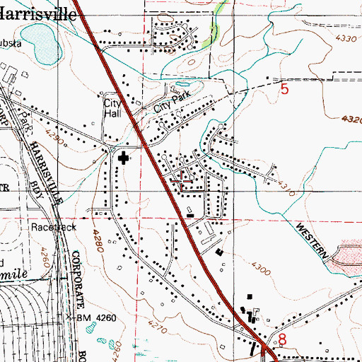 Topographic Map of The Colony, UT