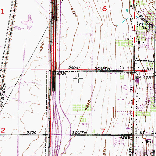 Topographic Map of The Pines, UT