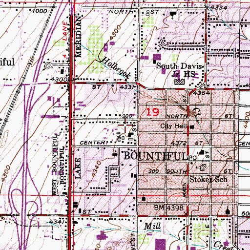 Topographic Map of The Courtyard Condominium, UT