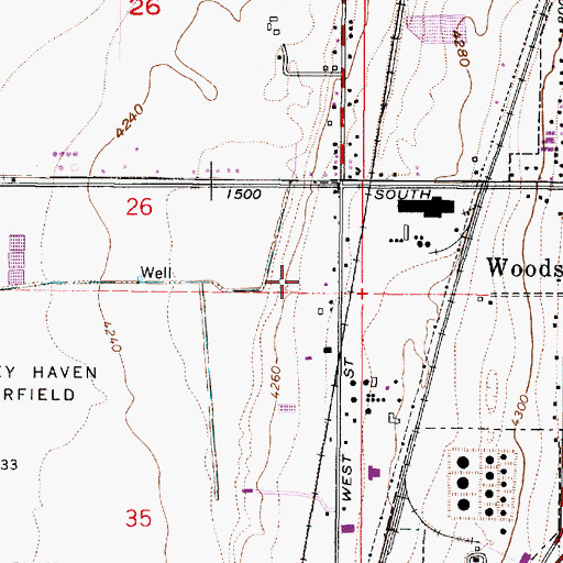Topographic Map of The Mills, UT