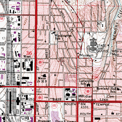 Topographic Map of The Villa Granade Condominium, UT