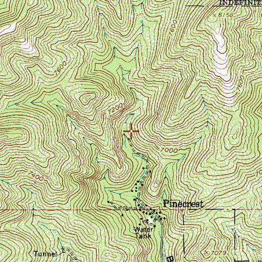 Topographic Map of The Groves, UT