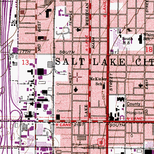 Topographic Map of The Terraces Condominium, UT