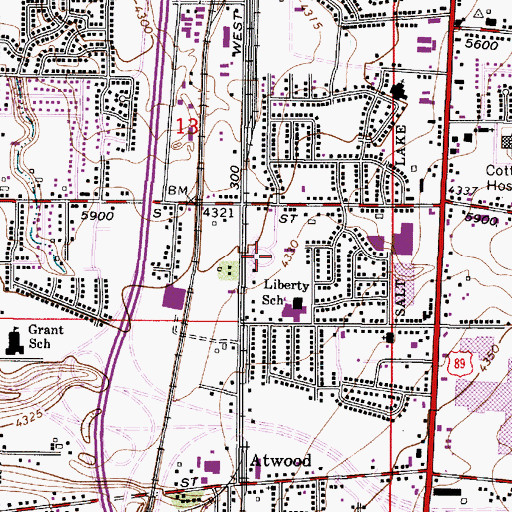 Topographic Map of The Sultan, UT