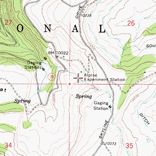 Topographic Map of Alpine Experiment Station, UT