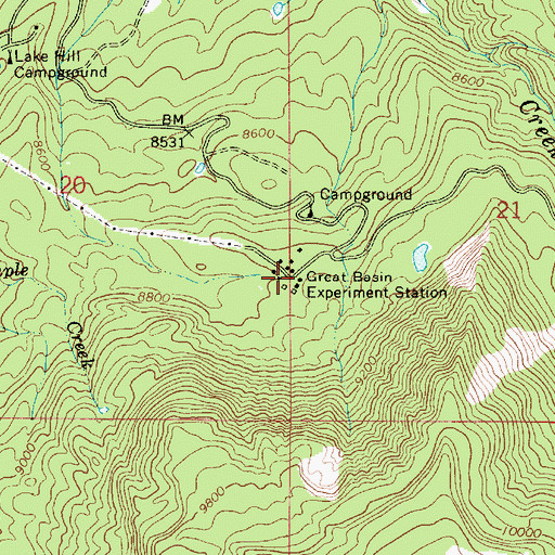 Topographic Map of Great Basin Experiment Station, UT