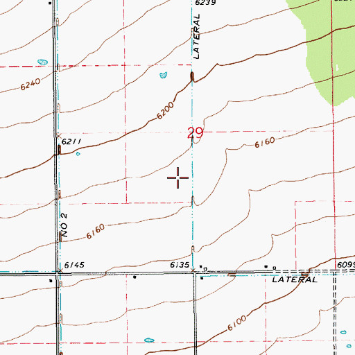 Topographic Map of Lateral Number 1, UT
