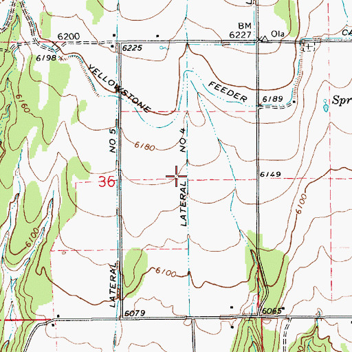 Topographic Map of Lateral Number 4, UT