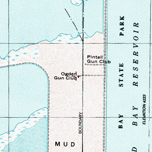 Topographic Map of Ogden Gun Club, UT