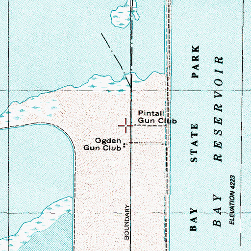 Topographic Map of Pintail Gun Club, UT