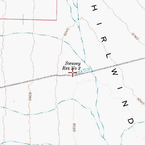 Topographic Map of Swasey Reservoir Number 2, UT