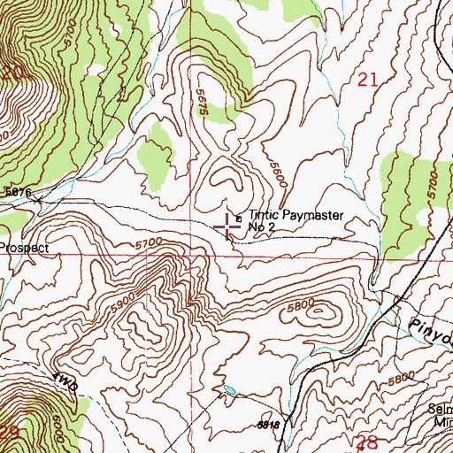 Topographic Map of Tintic Paymaster Number 2, UT