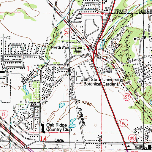 Topographic Map of Utah State Experiment Farm, UT