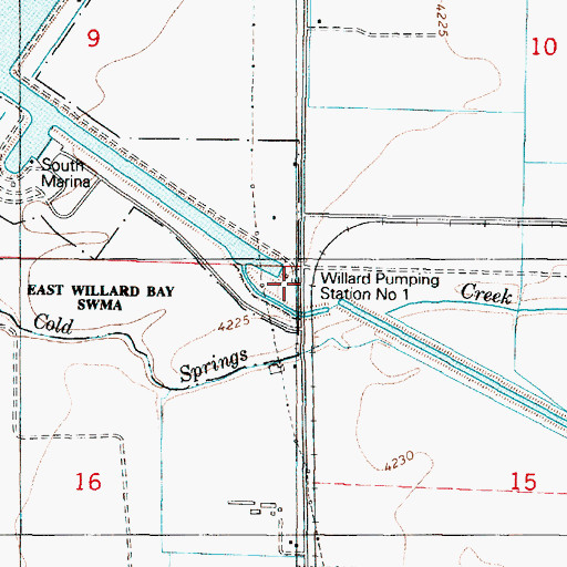 Topographic Map of Willard Pumping Station Number 1, UT
