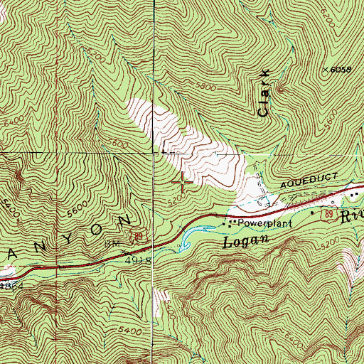 Topographic Map of Lake Bonneville Monument, UT