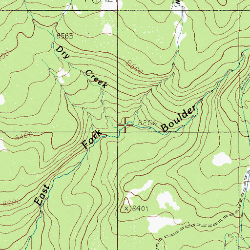 Topographic Map of Lake Draw, UT