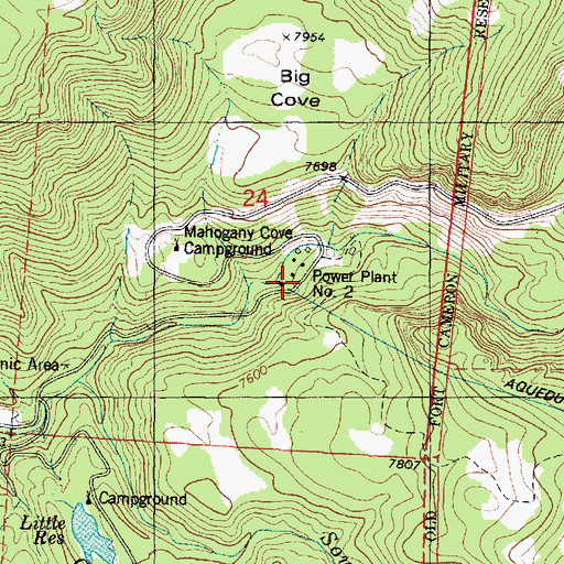 Topographic Map of Power Plant Number 2, UT