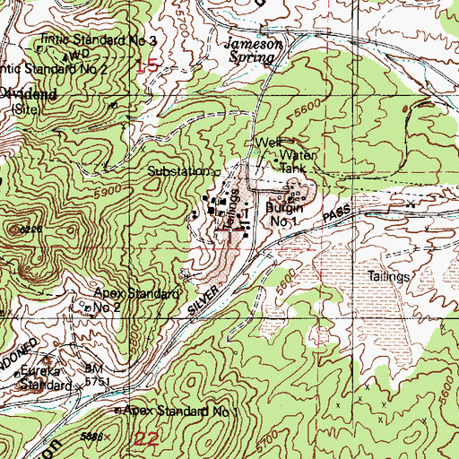 Topographic Map of Burgin Number 2, UT