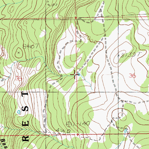 Topographic Map of Beaver Pond, UT