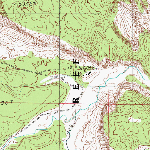 Topographic Map of Pleasant Creek Ranch, UT