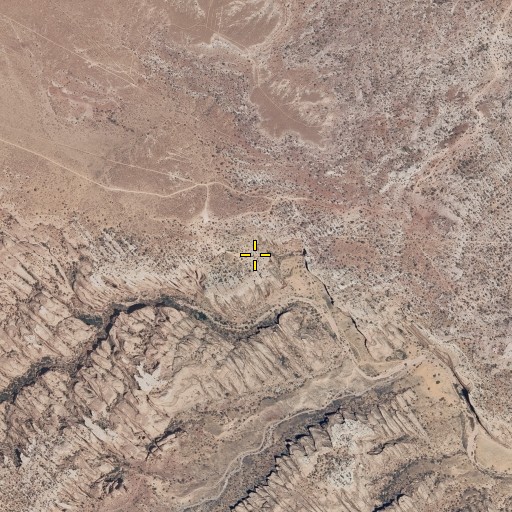 Aerial/Satellite Image of Gemini Bridges, UT