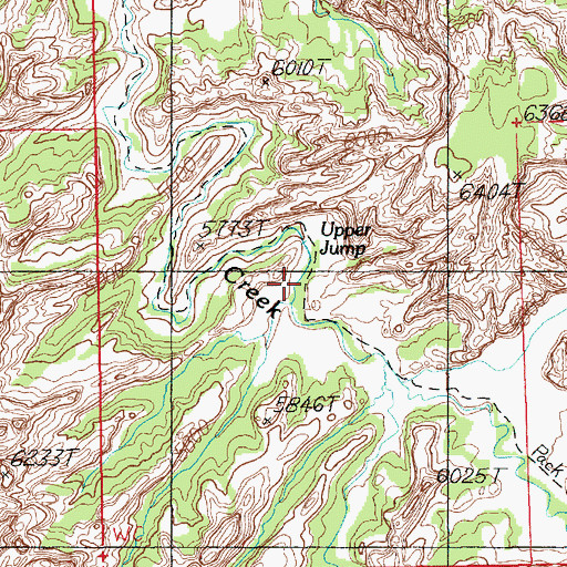 Topographic Map of Upper Jump, UT