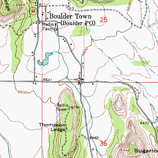Topographic Map of Anasazi Historical Site, UT