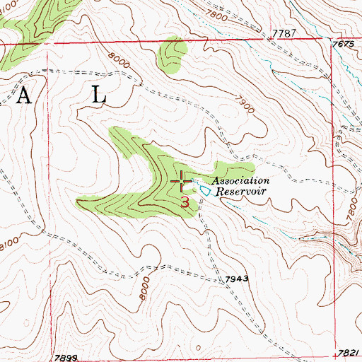 Topographic Map of Aspen Spring, UT