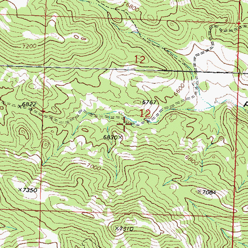 Topographic Map of Aspen Spring, UT