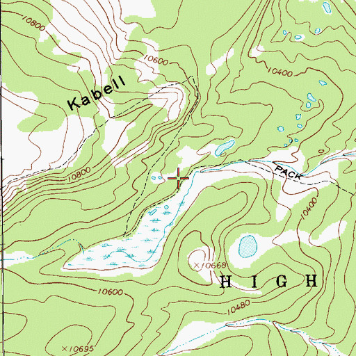 Topographic Map of Bear Flat, UT