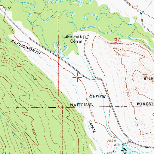 Topographic Map of Beaver Dam Campground, UT